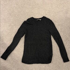 LOFT Charcoal Crew Neck Sweater